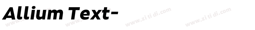 Allium Text字体转换